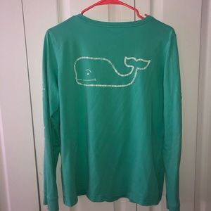 Blue Long Sleeve Vineyard Vines Shirt